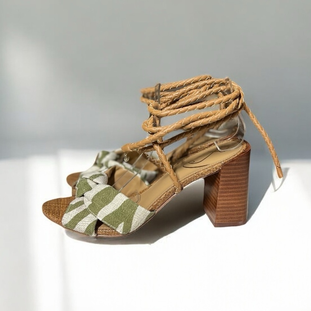 🌻NEW w/box SAM EDELMAN Bodhi Block Heel Sandals | Size 7 - Picture 3 of 15